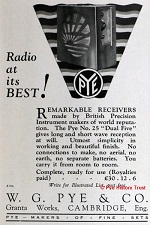 1927 Pye Model 25 advert